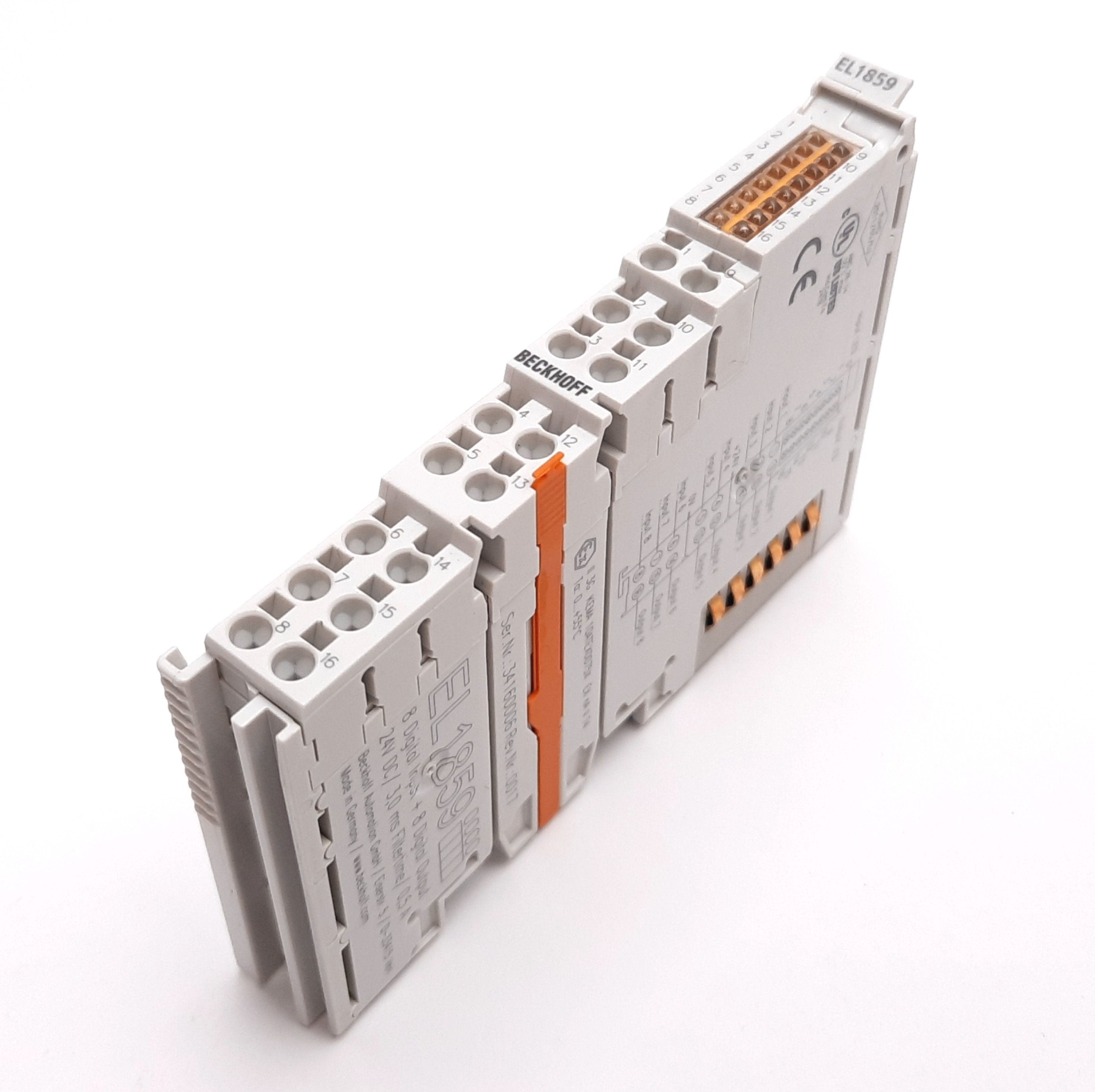 Beckhoff EL1859 Digital I/O Module, 8x Input, 8x Output, 24VDC 0.5A ...