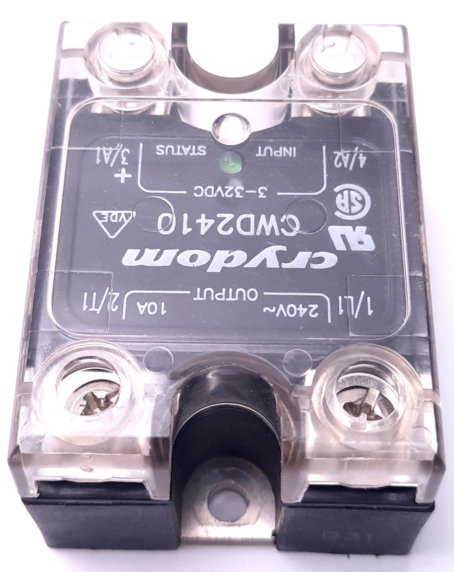 Used Sensata Crydom CWD2410 Solid State Relay 3-32v DC Input, 24-280V 10A Output