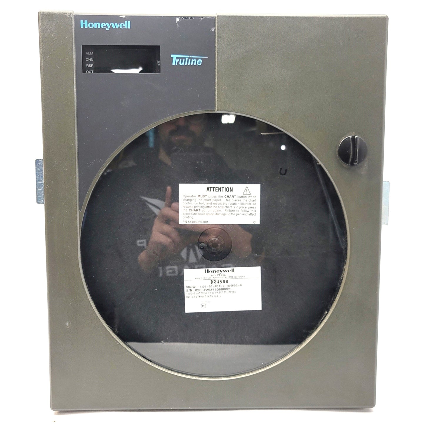 Used Honeywell DR45AT-1100-00-001-0-000P00-0 Truline 12" Digital Chart Recorder