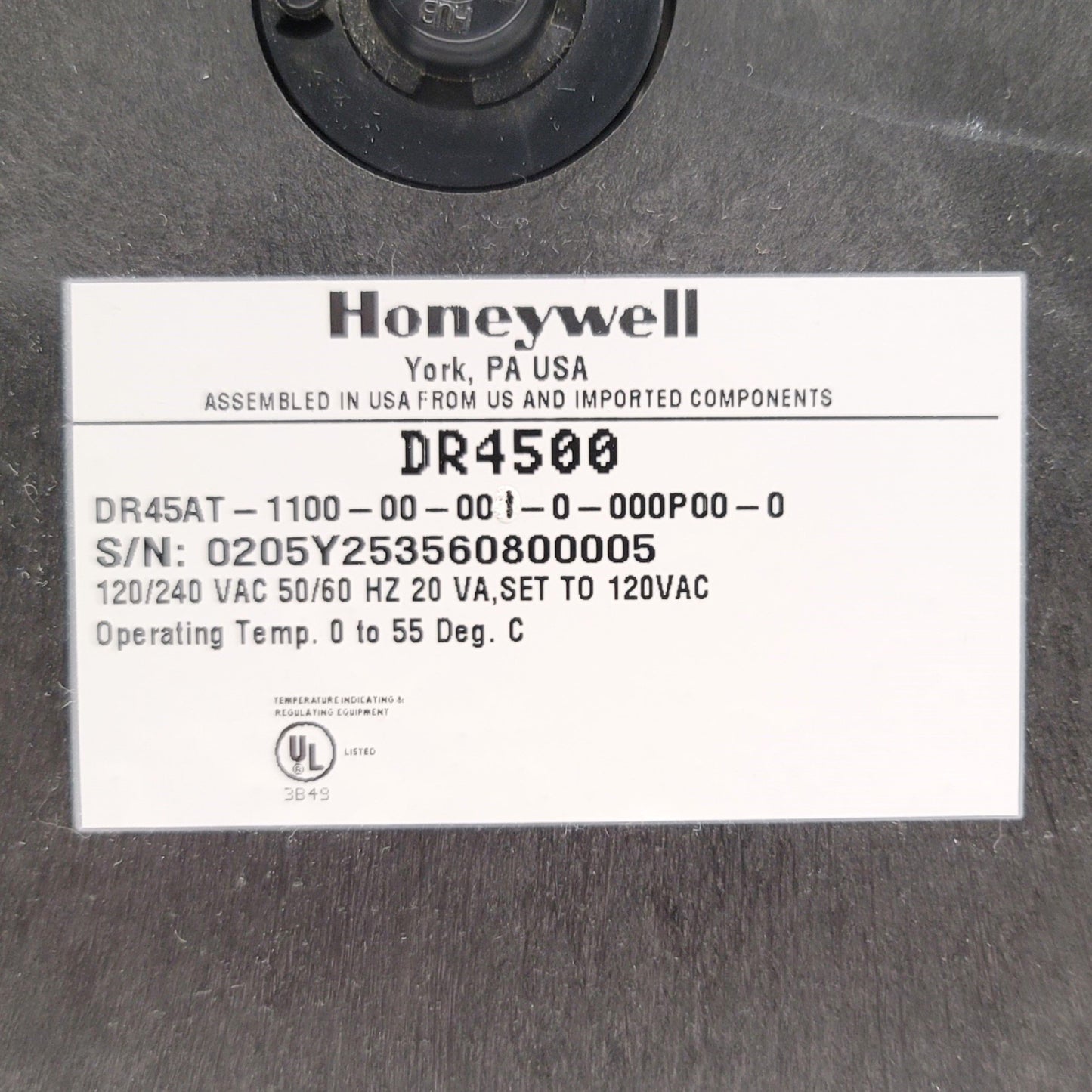 Used Honeywell DR45AT-1100-00-001-0-000P00-0 Truline 12" Digital Chart Recorder