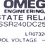 Used Omega Engineering SSR240DC25 Solid State Relay 3-32v DC Control, 110-220v AC 25A