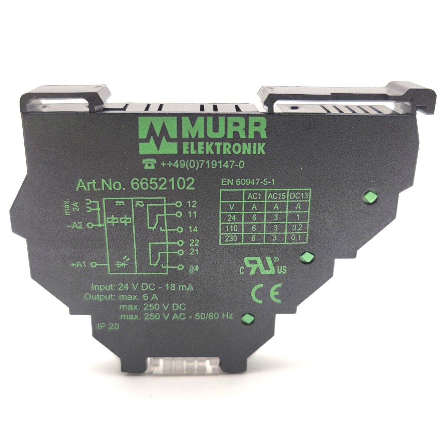 Used Lot Of 3 Murr Elektronik 66521012 MIRO 12.4 24VDC-2U Din Rail Output Relays