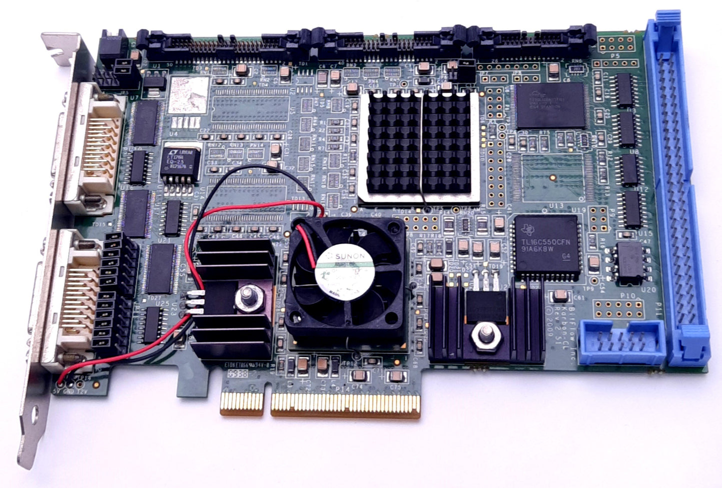 Used BitFlow KBN-PCE-CL4-2.51-SP Karbon Frame Grabber Card, PCIe x8, 1x Camera Link
