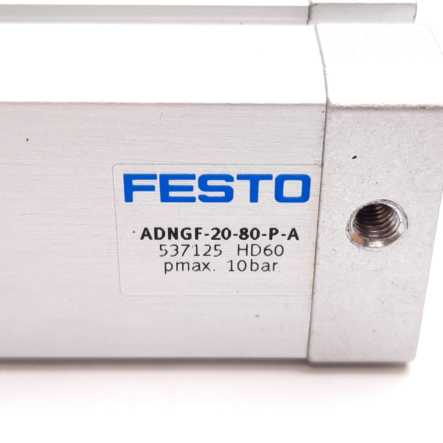 Used Festo ADNGF-20-80-P-A Compact Cylinder, Bore: 20mm, Stroke: 80mm, M5x0.8