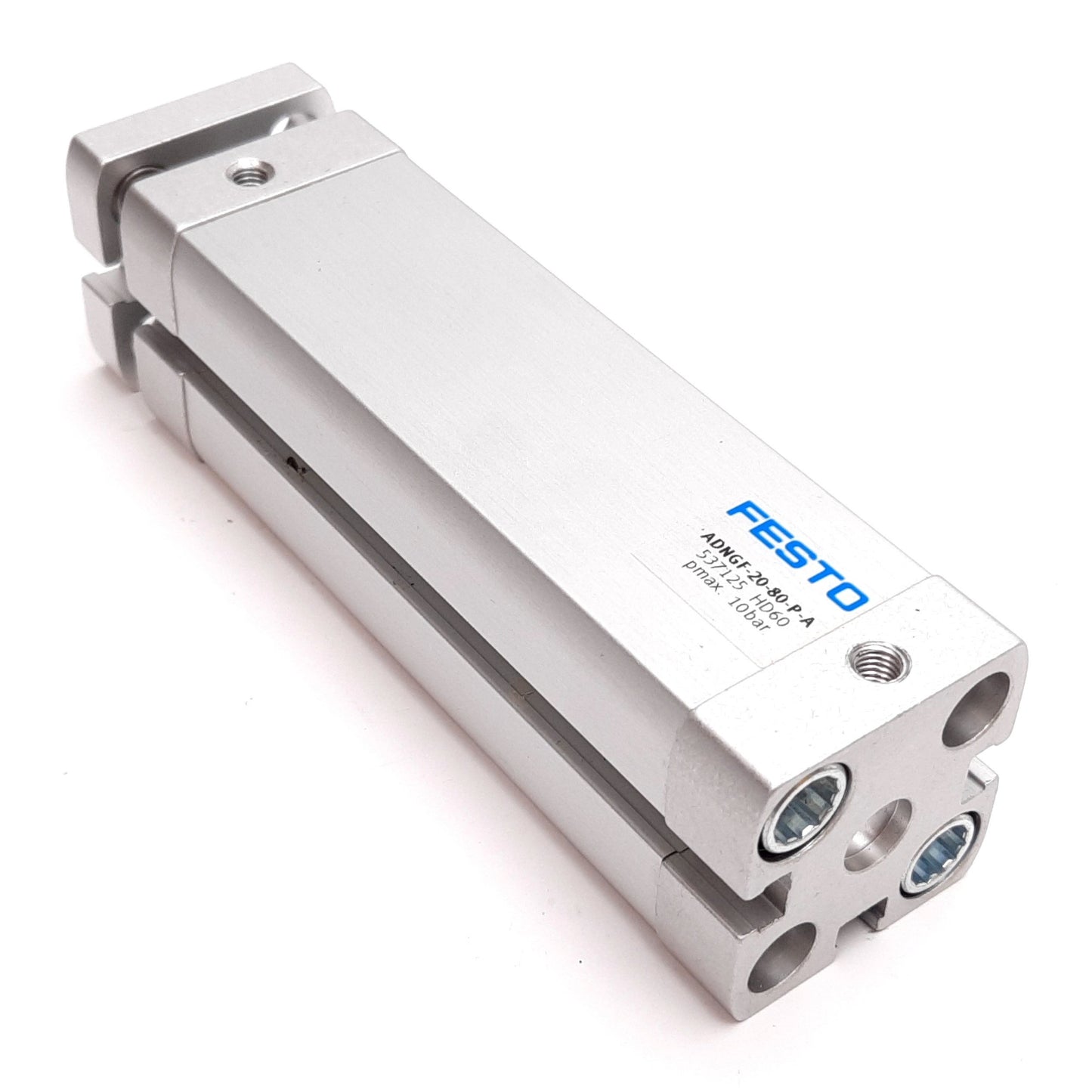 Used Festo ADNGF-20-80-P-A Compact Cylinder, Bore: 20mm, Stroke: 80mm, M5x0.8