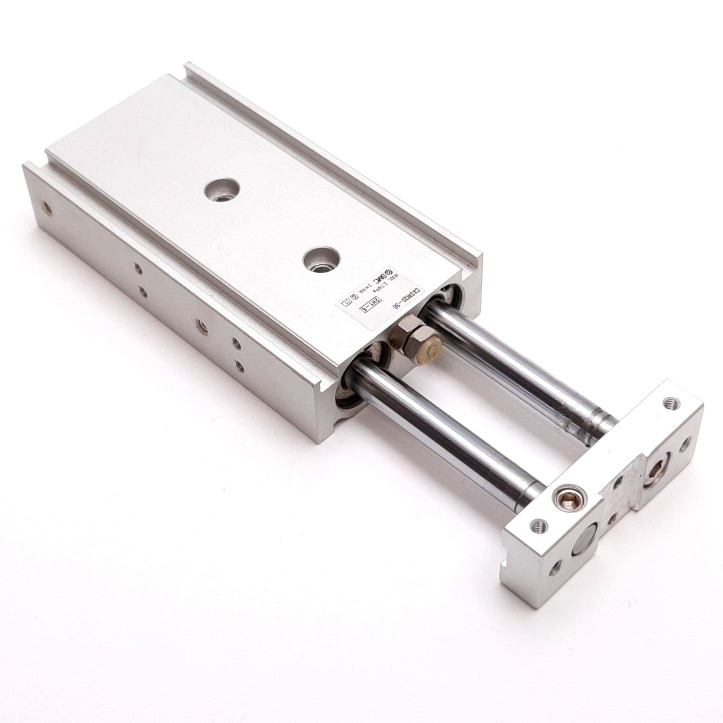 Used SMC CXSM20-50 Guided Cylinder, Bore: 20mm, Stroke: 50mm, 0.7MPa, M5x0.8