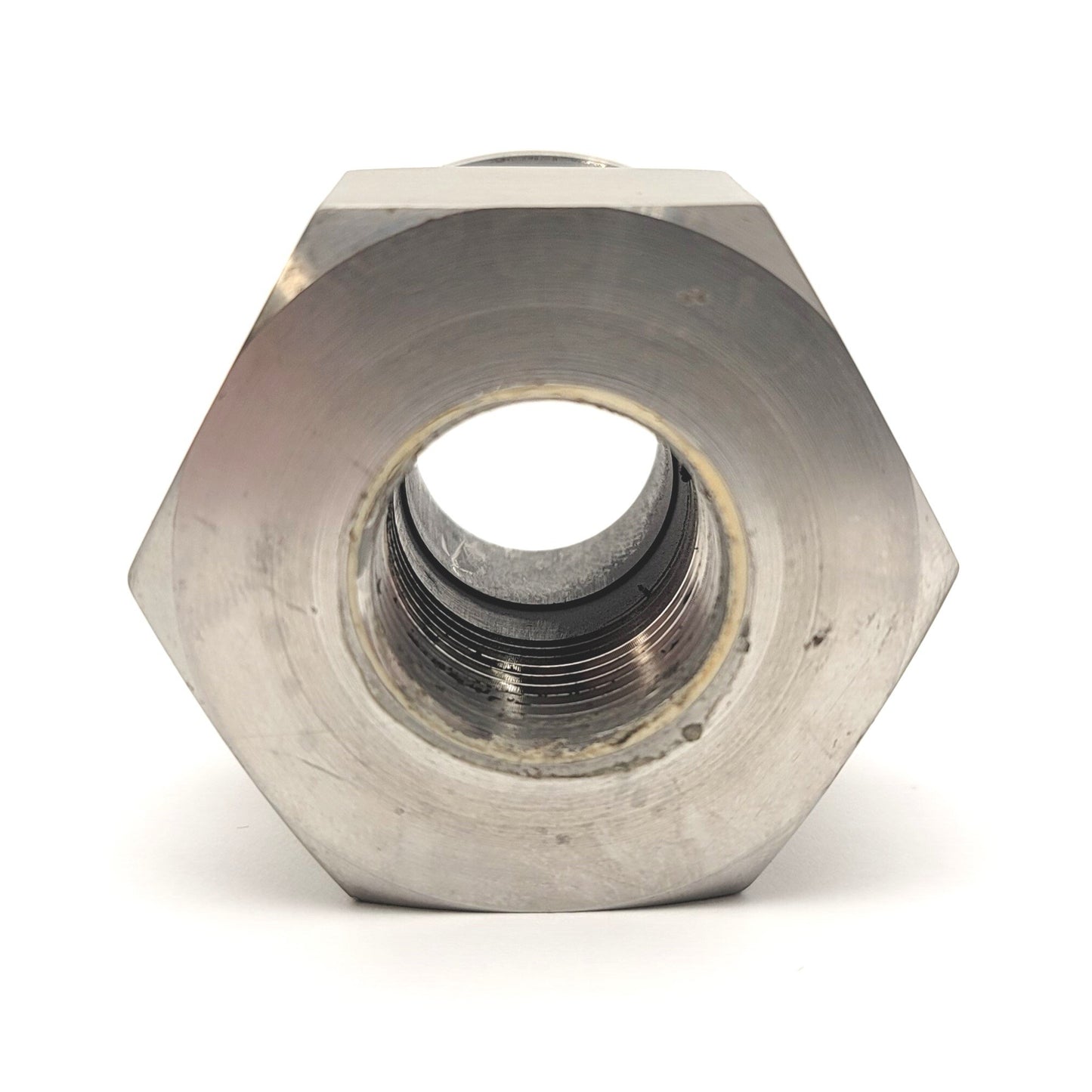 Used 1" Sanitary Tri-Clamp To 3/4"NPT Female Straight Adapter Stainless Steel