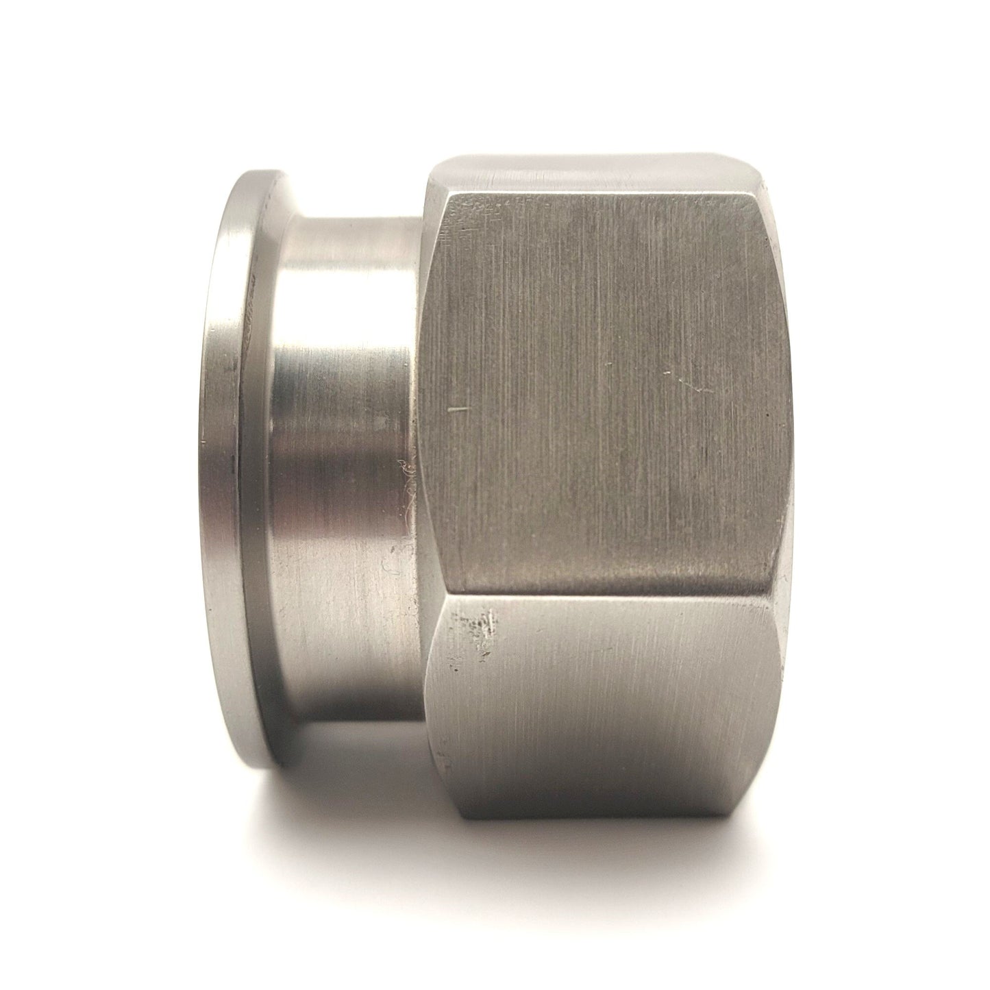 Used 1" Sanitary Tri-Clamp To 3/4"NPT Female Straight Adapter Stainless Steel