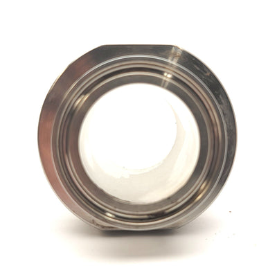 Used 1-1/2" Sanitary Tri-Clamp To 1-1/2"NPT Male Straight Adapter 316 Stainless Steel