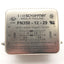 Used SCHAFFNER FN350-12-29 Compact Power Line Filter, 250VAC 50/60Hz, 1Ph, 12A