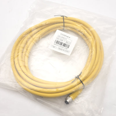 New Cognex IVSL-5PM12-5 External Light Power Cable, M12 5-Pin To Flying Leads, 5m