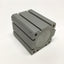 Used SMC NCDQ8A150-075 Pneumatic Compact Cylinder 1.5" Bore, 0.75" Stroke, 1/8" NPT