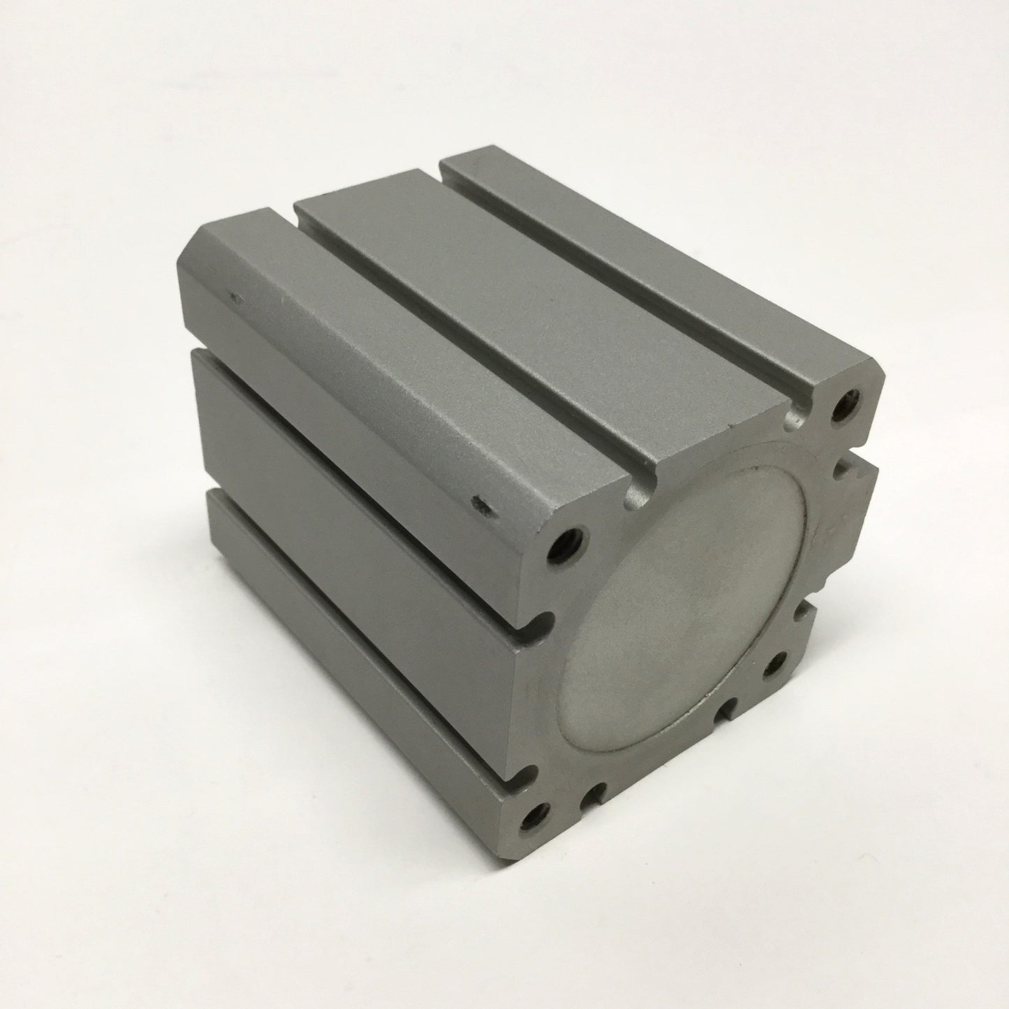 Used SMC NCDQ8A150-075 Pneumatic Compact Cylinder 1.5" Bore, 0.75" Stroke, 1/8" NPT