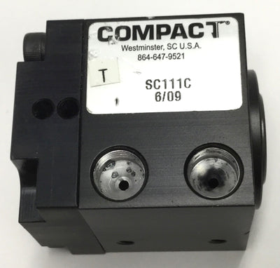 Used Compact SC111C Square Body 1C Collet Closer 1/8" NPT 250psi Air/750psi Hydraulic