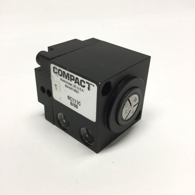 Used Compact SC111C Square Body 1C Collet Closer 1/8" NPT 250psi Air/750psi Hydraulic