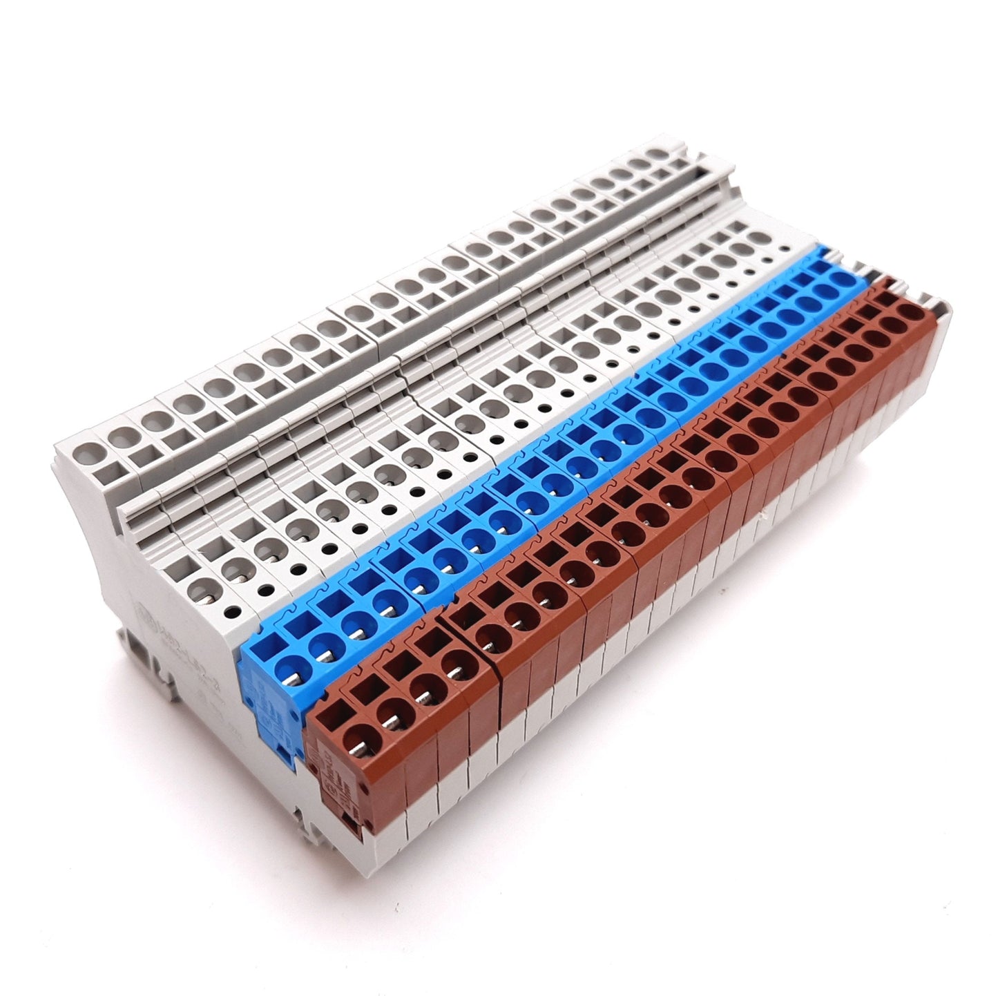 Used Lot of 24 Allen Bradley 1492-LS2-3 Terminal Blocks, 1.5mm, 250VAC DIN Rail Mount