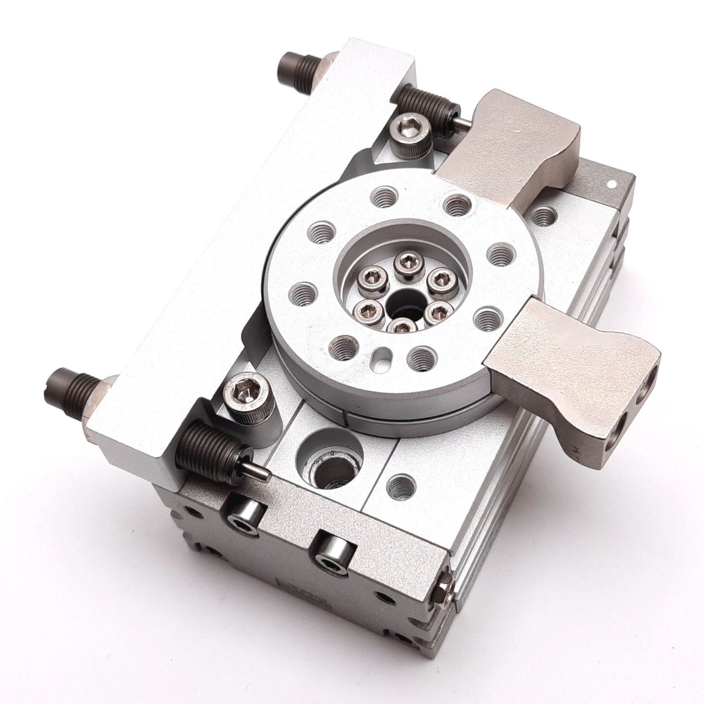 Used SMC MSQB20L5 Rotary Table, Rack & Pinion Style, 90°, 1.0MPa, W/ Shock Absorbers