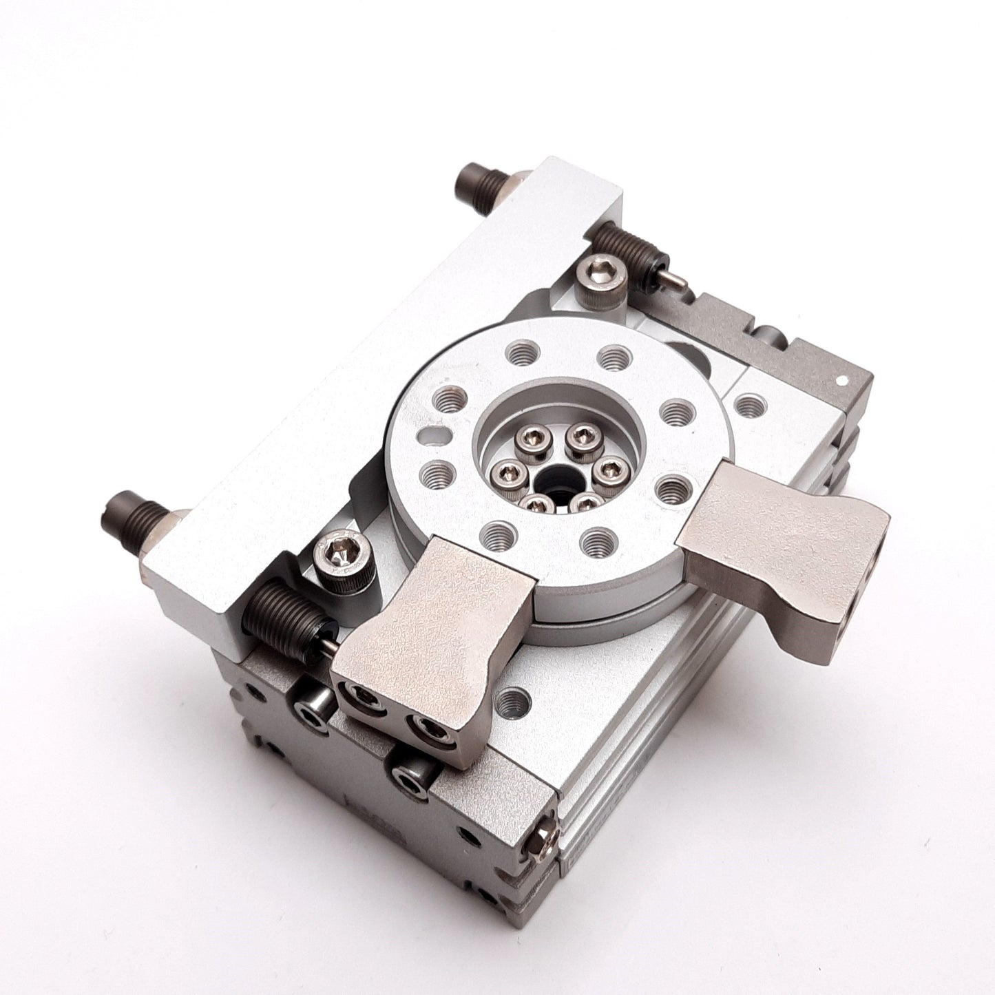 Used SMC MSQB20L5 Rotary Table, Rack & Pinion Style, 90°, 1.0MPa, W/ Shock Absorbers