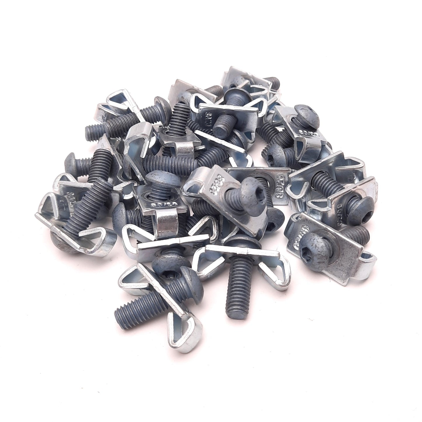 Used Lot of 25 80/20 Standard End Fastener Steel 5/16-20 BHSCS & Wing Clip