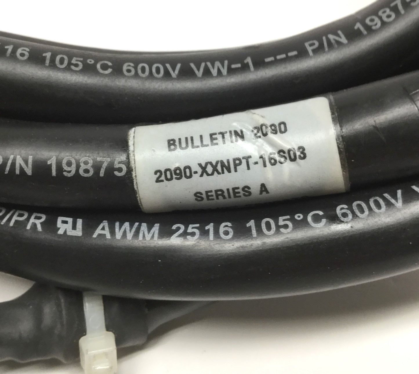 Used Allen Bradley 2090-XXNPT-16S03 Kinetix TL Series Servo Motor Power Cable, 3m