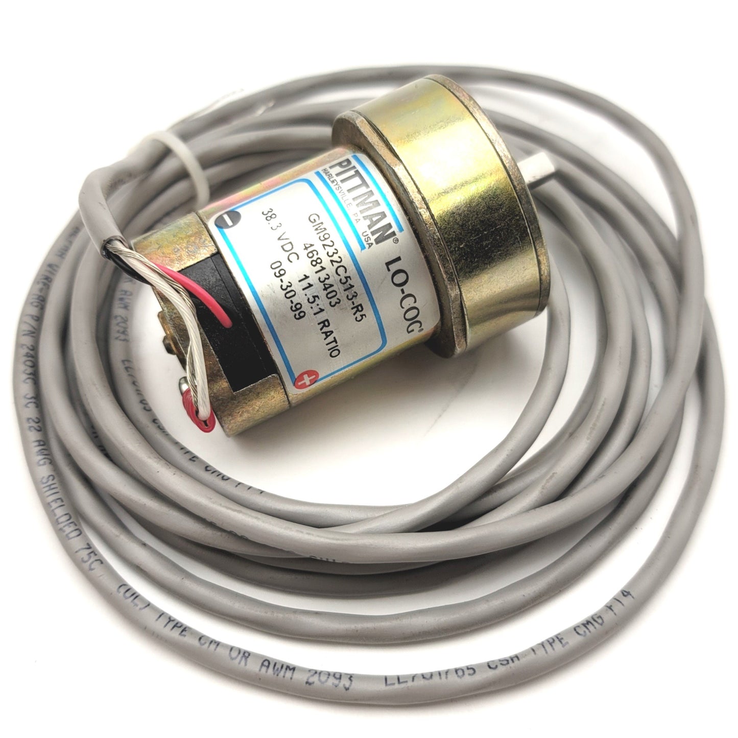 New Pittman GM9232C513-R5 LO-COG Gearmotor 11.5:1 Ratio, 38.3VDC, 1/4" Shaft