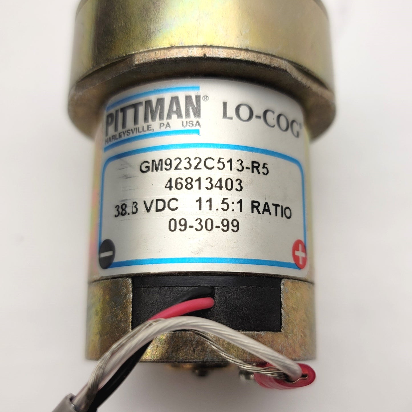 New Pittman GM9232C513-R5 LO-COG Gearmotor 11.5:1 Ratio, 38.3VDC, 1/4" Shaft