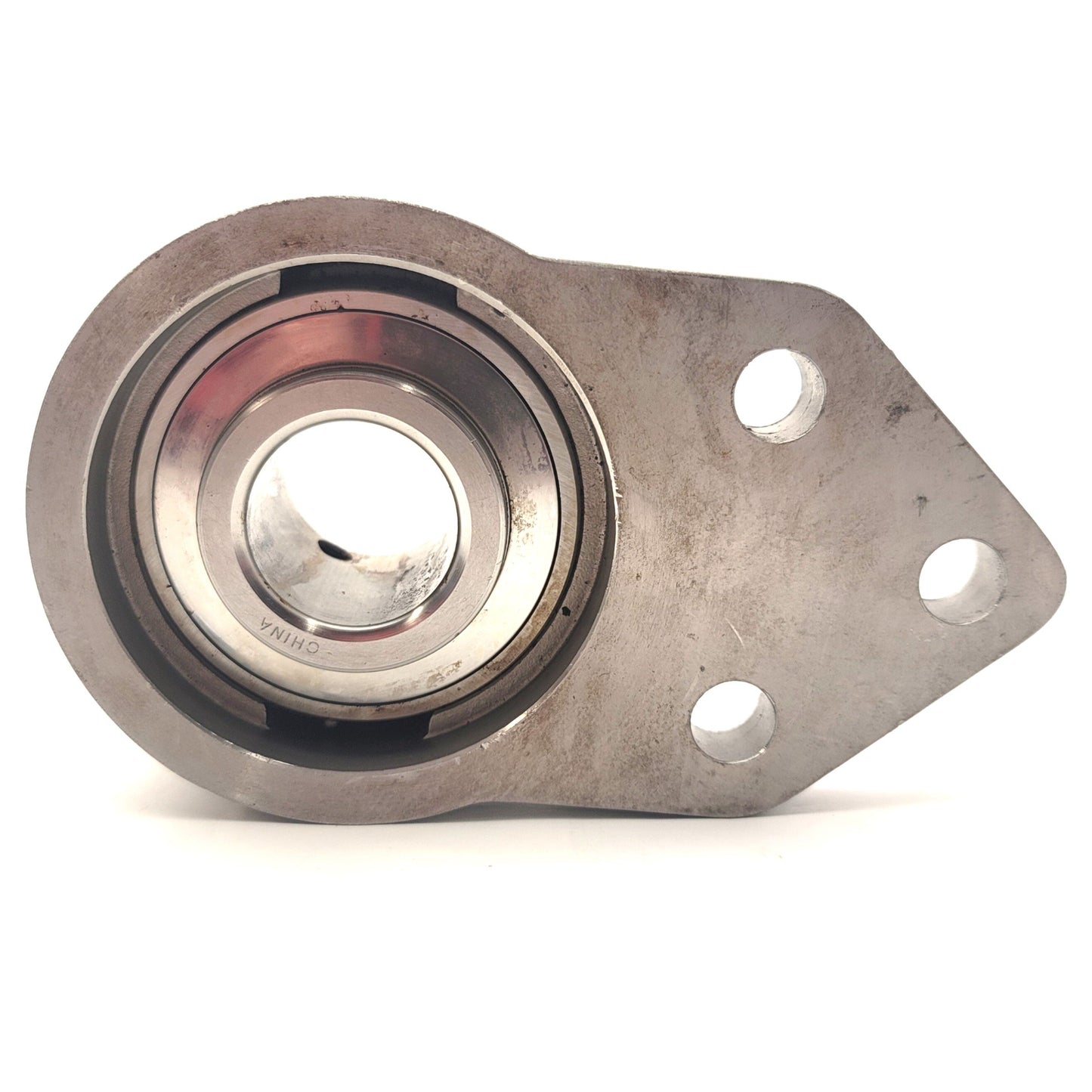 Used IPTCI SUCSFB 207-20 Corrosion Resistant 3-Bolt Flange Ball Bearing, 1-1/4" Bore
