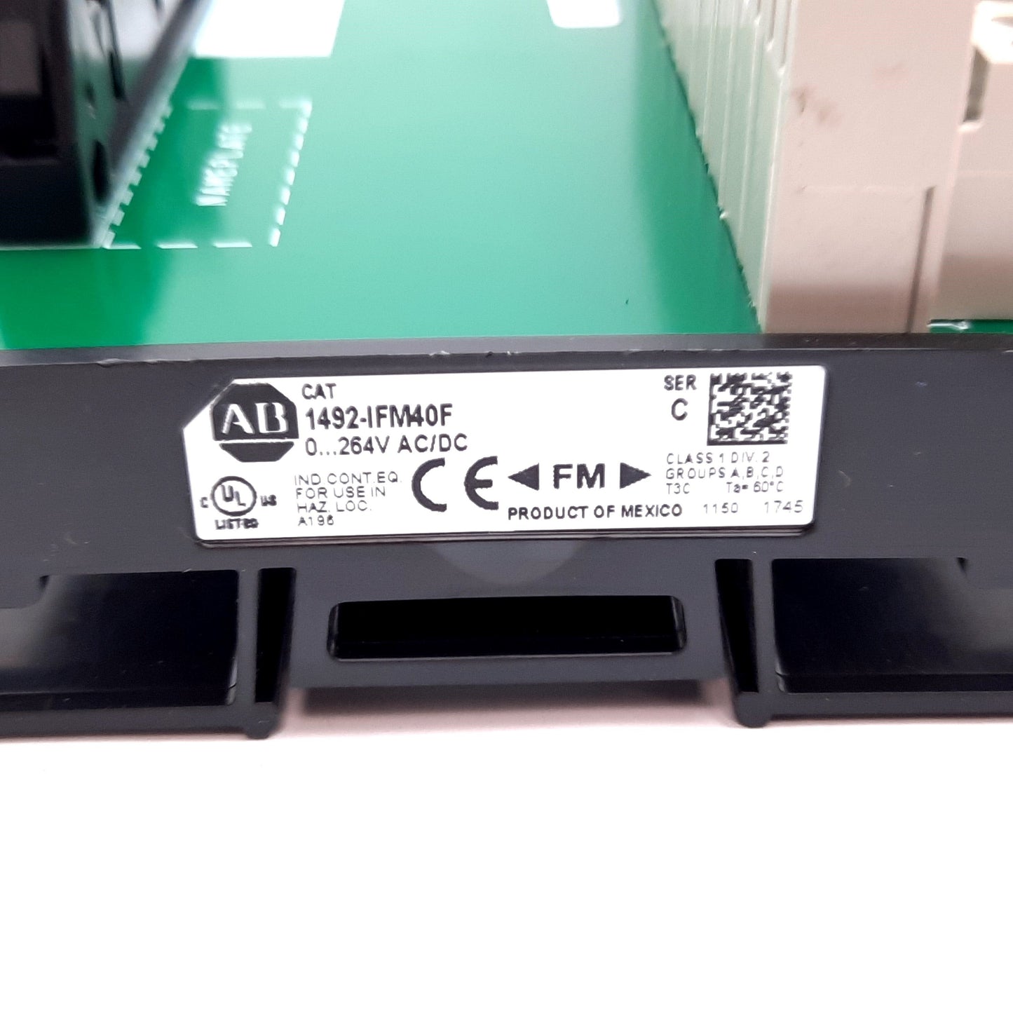 Used Allen Bradley 1492-IFM40F Interface Module, 40-Pin to Screw Clamp Terminal