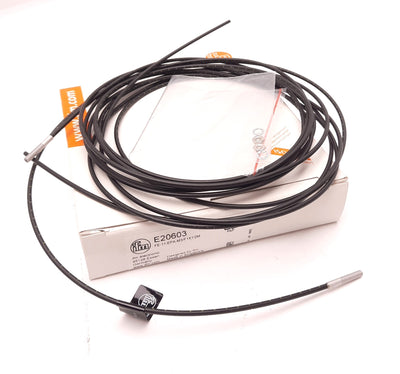 New IFM E20603 Fiber Optic Through Beam Sensor PNP, IP65, 10-30VDC, 500HZ