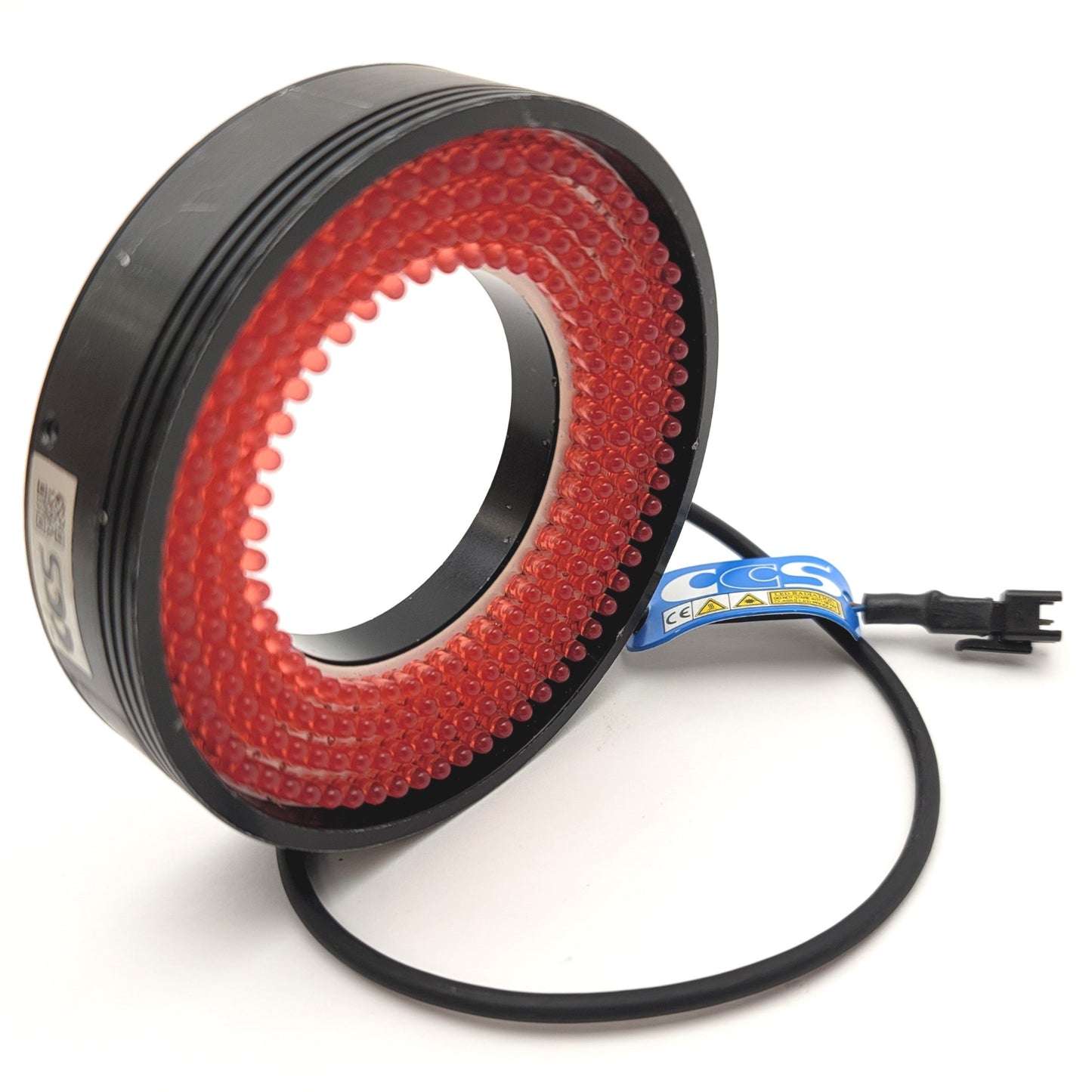 Used CCS LDR2-90RD Round Machine Vision Light Red 660nm 12VDC 90mmO.D. 50mmI.D. 20mmH