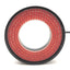 Used CCS LDR2-90RD Round Machine Vision Light Red 660nm 12VDC 90mmO.D. 50mmI.D. 20mmH
