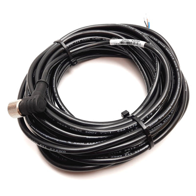 Used Banner MQDC-430RA Cordset, 9m Long, 4-Pin Right-Angle M12 Female to Flying Leads
