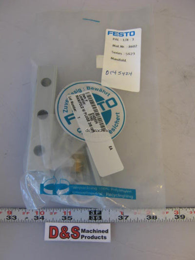 New Festo PAL-1/8-3 8602 3-Port Pneumatic Manifold
