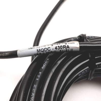 New Banner MQDC-430RA Cordset, 9m Long, 4-Pin M12 Right-Angle Female to Flying Leads