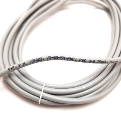 New Pepperl Fuchs V3-GM-5M-PVC Cordset Cable, 3-Pin, M8 Female, 5m Long