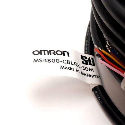 New Omron MS4800-CBLRX-30M Safety Light Curtain Receiver Cable, 30m 8-Pin M12 Female