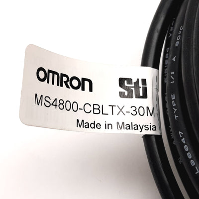 New Omron MS4800-CBLTX-30M Safety Light Curtain Transmitter Cable, 30m, 5-Pin M12