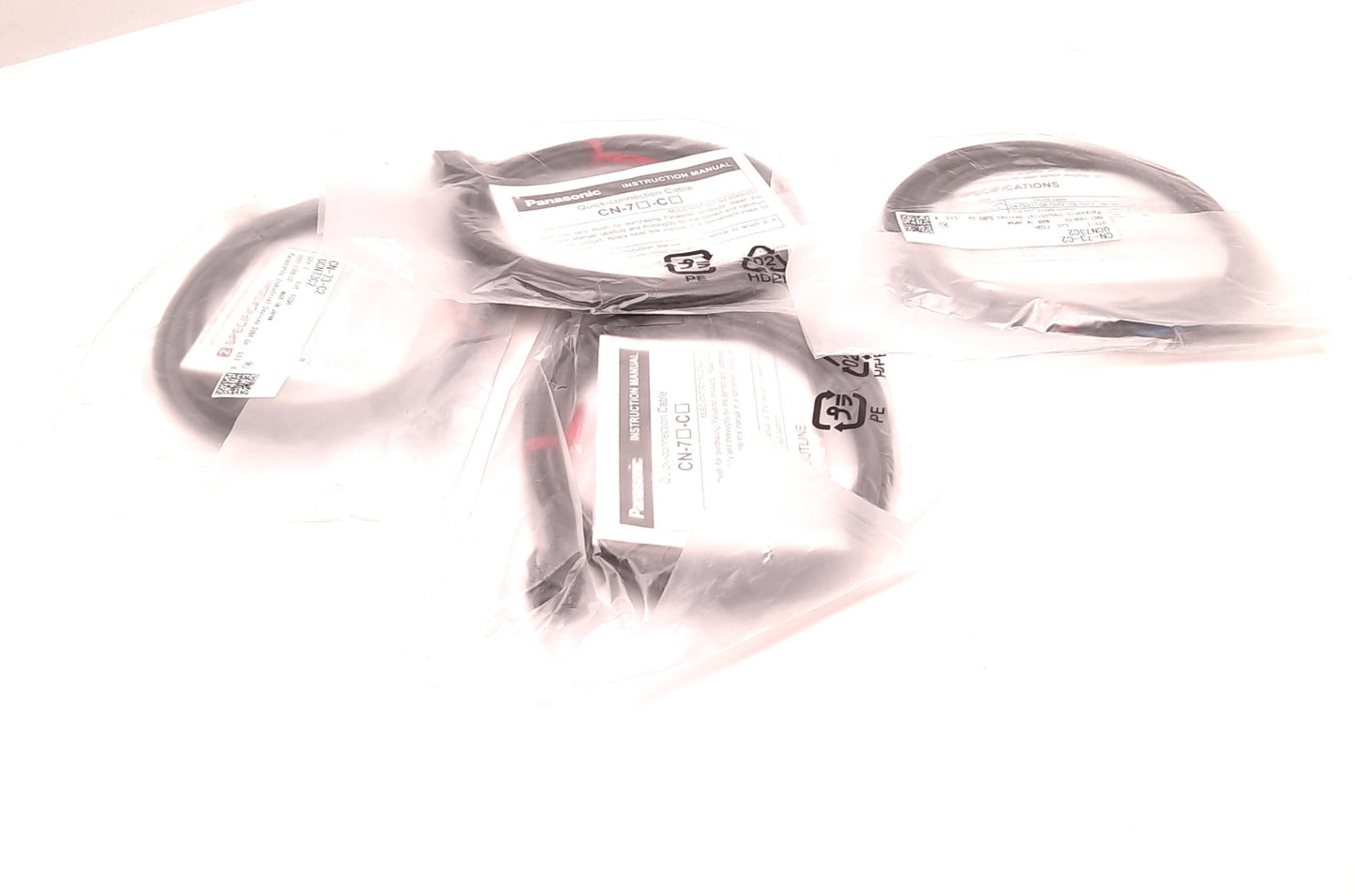 New Lot of 4 Panasonic CN-73-C2 Quick Connection Cable 3.3mm