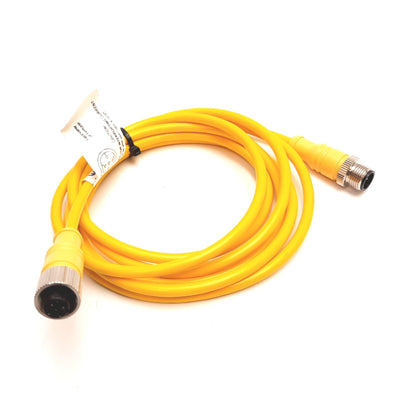 New Mencom MDC-4MFP-2M Cordset, 4-Pin M12 Male to Female, 2m Long, 300V 4A