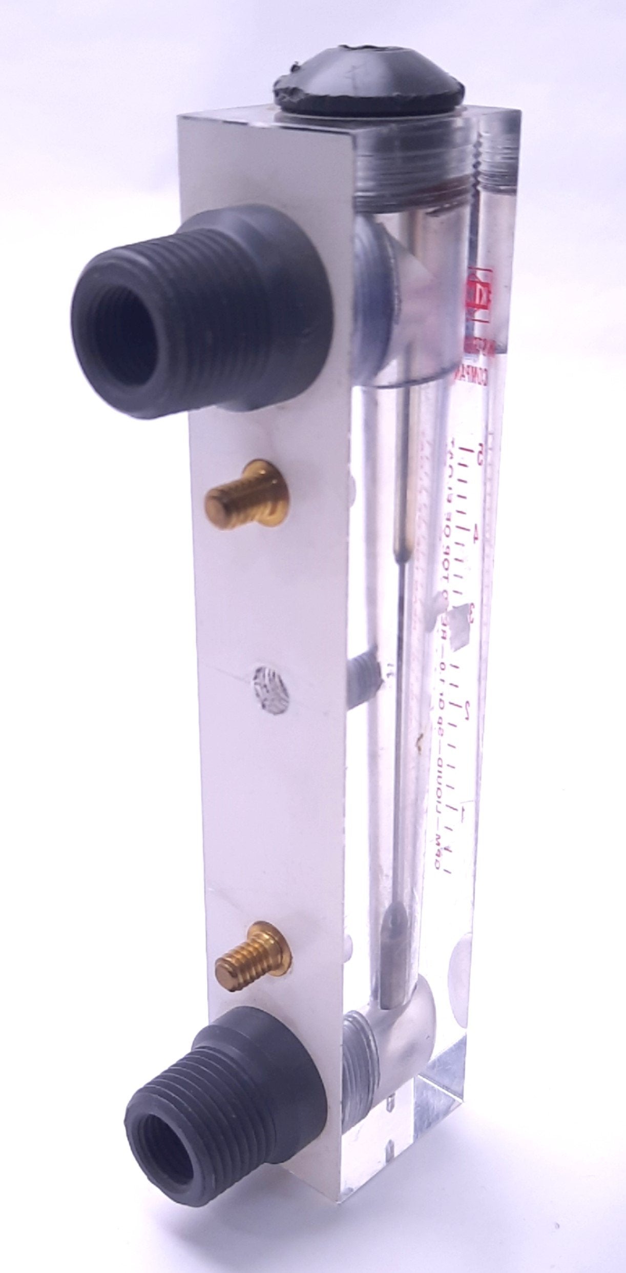 Used King Instruments 7520-2-3-0-3C-08 Rotameter 3" Scale, 5 GPM Liquid, 1/2" NPT