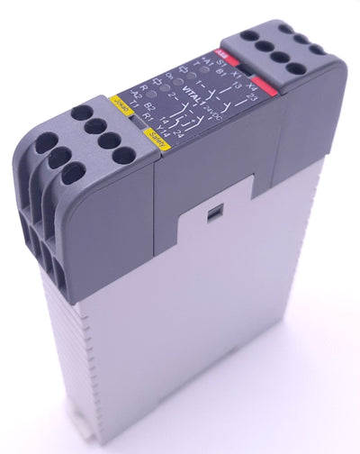 Used ABB Jokab Safety 2TLA020052R1000 Vital 1 Safety Controller 1.8A, 24v DC, 2NO