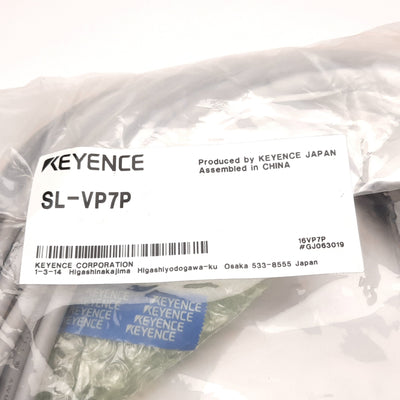 New Keyence SL-VP7P Main Unit Connection Cables, Plug to 8-Flying Leads, PNP, 7m