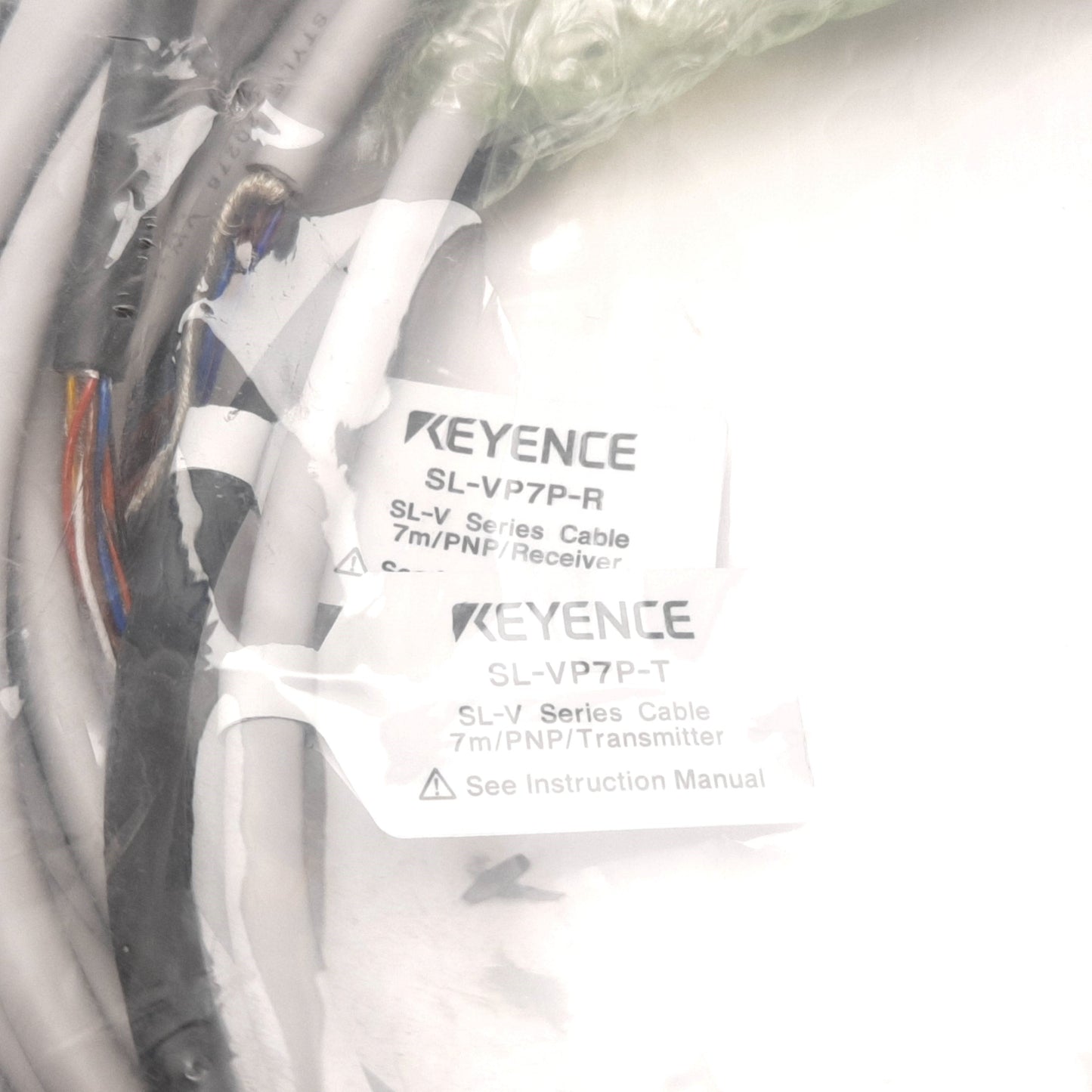 New Keyence SL-VP7P Main Unit Connection Cables, Plug to 8-Flying Leads, PNP, 7m