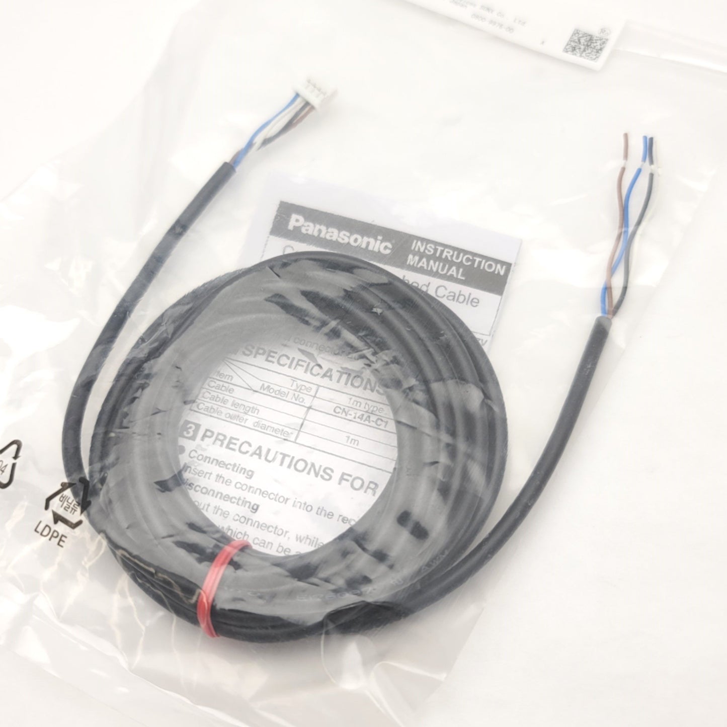 New Panasonic CN-14A-C3 Connector Attached Sensor Cable 3 Meter