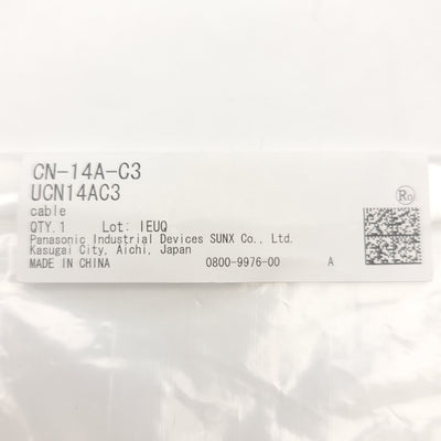 New Panasonic CN-14A-C3 Connector Attached Sensor Cable 3 Meter