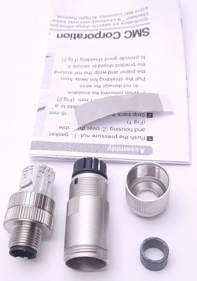 New SMC PCA-1446553 M12 D-Coded Connection Network Plug, EX300 Interface Unit