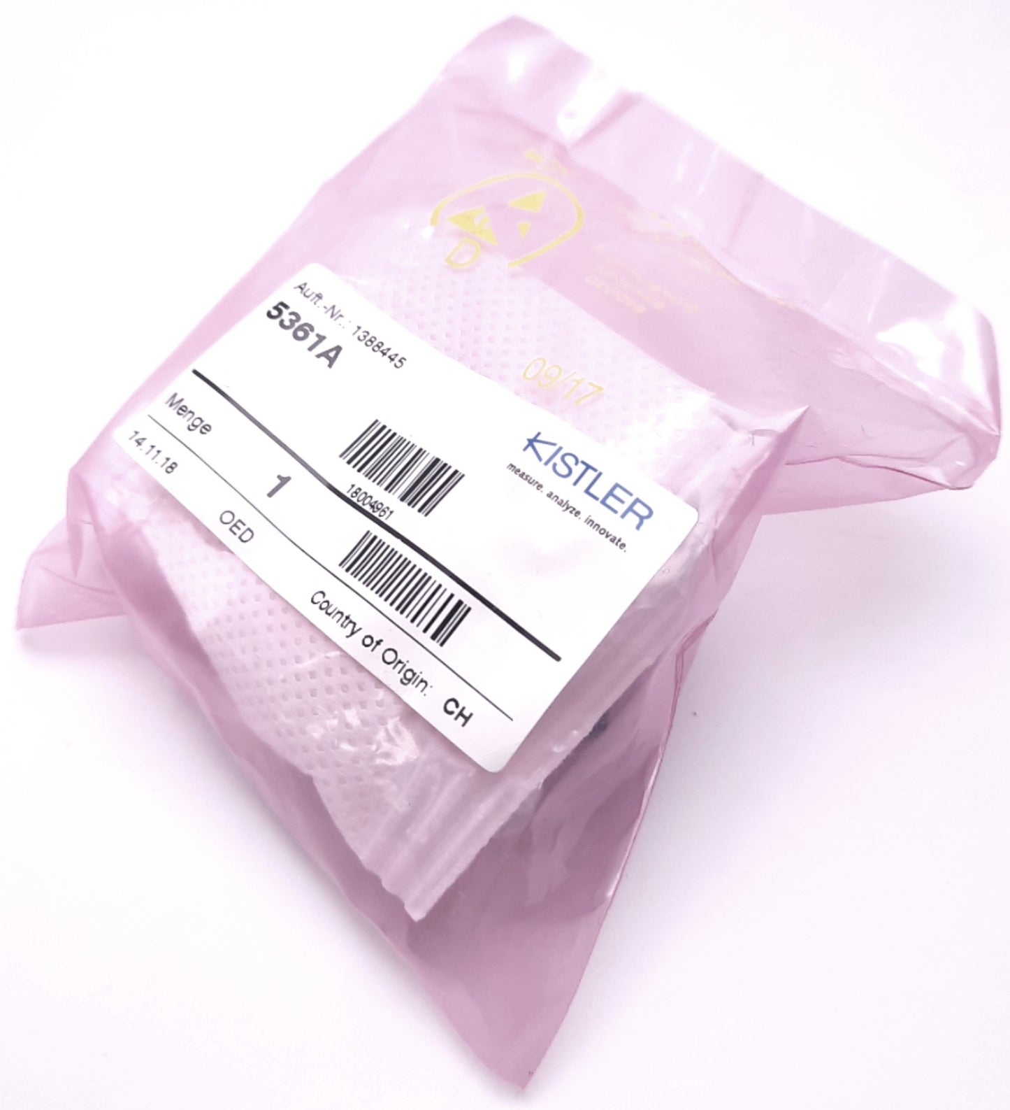 New Kistler 5361A Charge Attenuator 10:1, 100 nF Parallel, BNC Positive/Negative