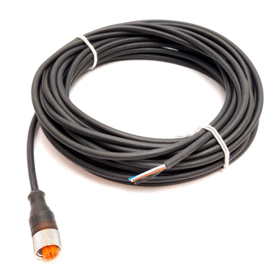New Lumberg RKT 4-225/10M Sensor Cable, 4-Pin M12 Female to Flying Leads, 10m