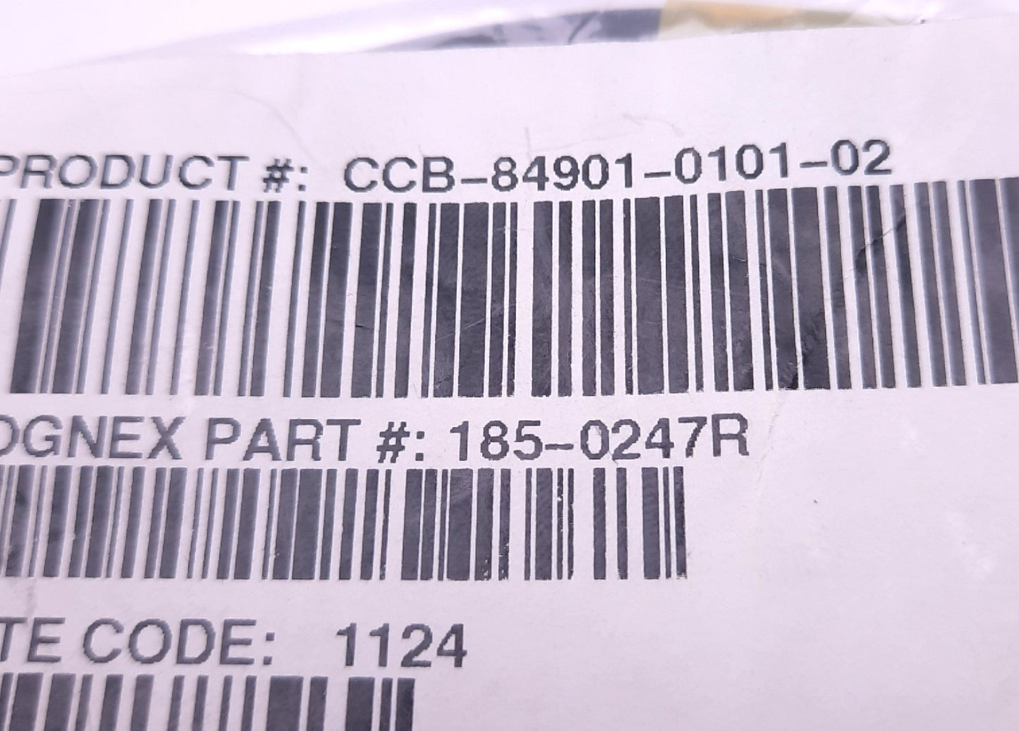 New Cognex CCB-84901-0101-02 IO Cable 185-0247R, M12 8-Pin, 30v DC 2A, 2m Length