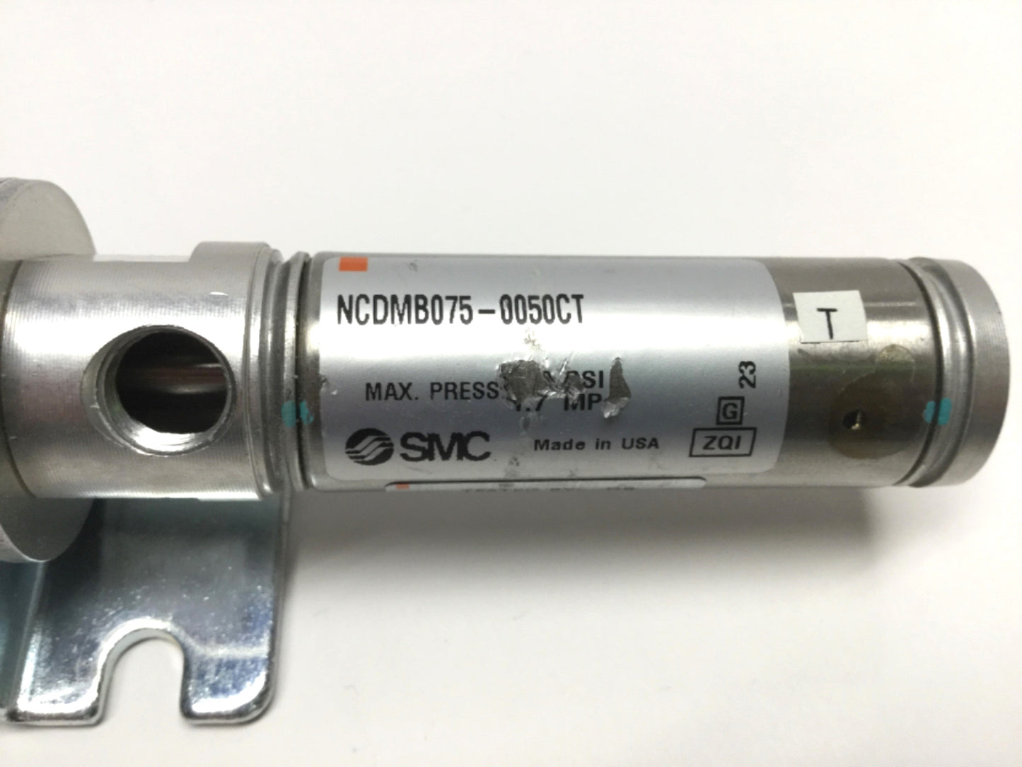 Used SMC NCDMB075-0050CT Stainless Steel Cylinder 3/4" Bore 1/2" Stroke Spring-Return